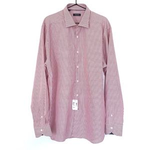 NWT Saks Fifth Avenue Striped Button Down